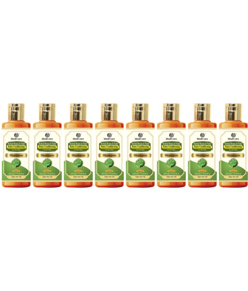     			Khadi Care Herbal Henna Tulsi Shampoo (210ml Each) Pack of 8