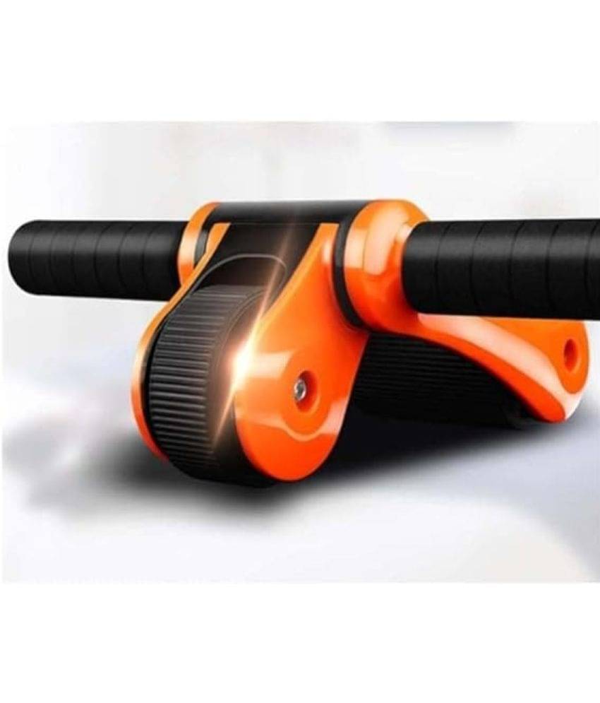     			Multi Function AB Roller Wheel Fold Double AB Wheels Exercise Fitness Wheel Roller for Home Gym Abdomen and Arm Workout Equipment Waist Slimming Trainer for Man Women Muscle, Orange  Pack of 1