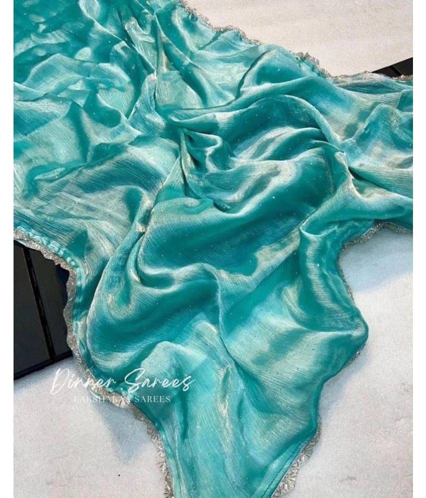 SSP TEX Organza Self Design Saree With Unstitched Blouse Piece ( LightBLue ) SSP TEX Organza Self Design Saree With Unstitched Blouse Piece ( LightBLue )