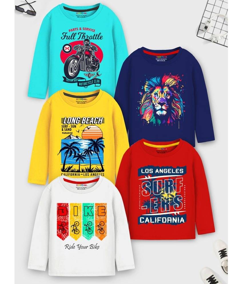     			Trampoline Pack of 1 Boys Cotton Blend T-Shirt ( Multicolor3 )