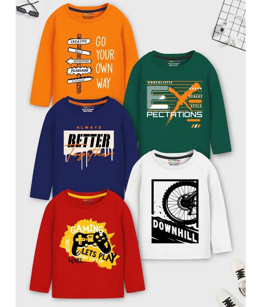     			Trampoline Pack of 1 Boys Cotton Blend T-Shirt ( Multicolor4 )