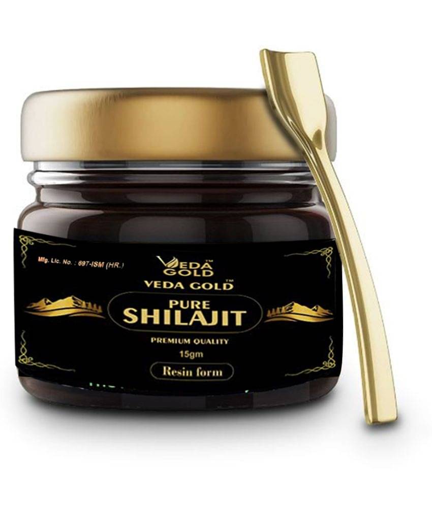 Veda Gold Pure Original Himalayan Shilajit / Shilajeet Resin 15gm | Improve Strength & stamina for men & women | 4X Concentrated formula, Veda Gold Pure Original Himalayan Shilajit / Shilajeet Resin 15gm | Improve Strength & stamina for men & women | 4X Concentrated formula,
