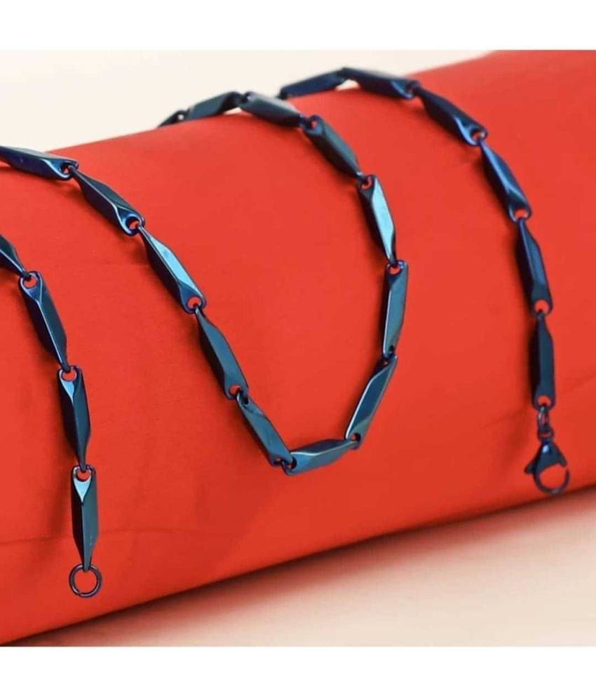 WTM Rhodium Plated Chain ( Set of 1 )     			WTM Rhodium Plated Chain ( Set of 1 )