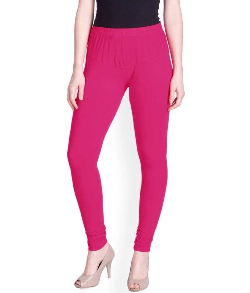     			kinu - Pink Lycra Women's Leggings ( Pack of 1 )
