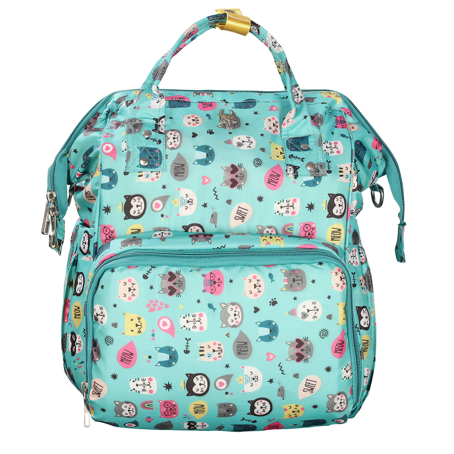     			krishiv Green Polyester Diaper Bag ( 25.4x20.32x40.64 cm cm