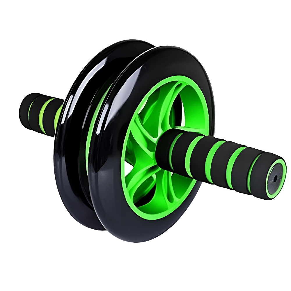 AB Wheel Double Wheel Anti Skid Double Wheel AB Roller for Abdominal Stomach ab excersice equipment abs workout equipment (Green ) Pack of 1 - Sports and Fitness Equipment | Buy online on ZillyBuy