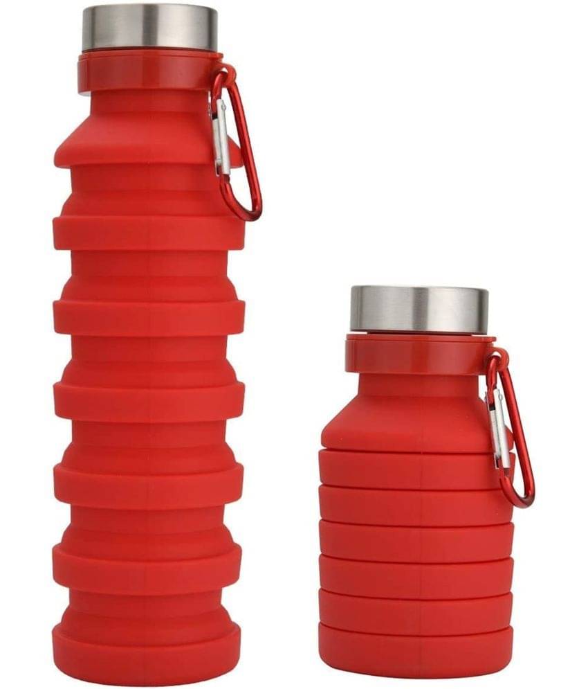     			ATIPRIYA Multicolour Silicone Water Bottle 550 mL ( Set of 1 )