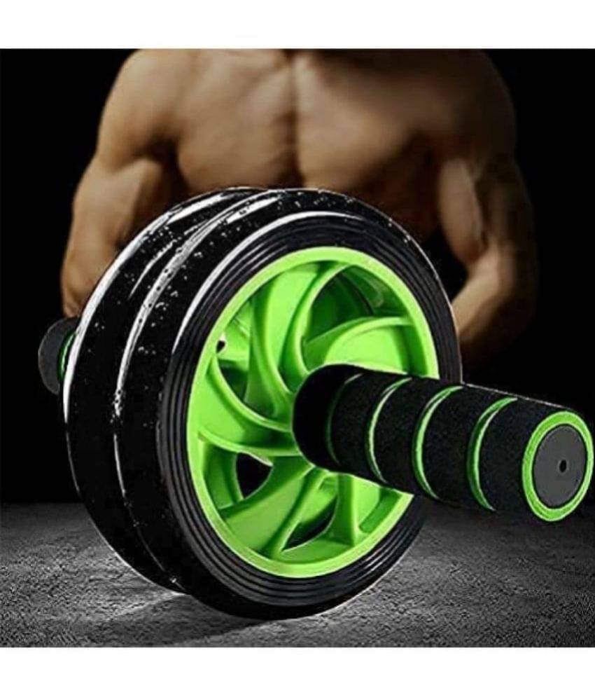 Ab Wheel Abdominal Double Ab Wheel Ab Roller for Gym Exercise Fitness Training Equipment Functional Workout for Unisex (Green) Pack of 1 Ab Wheel Abdominal Double Ab Wheel Ab Roller for Gym Exercise Fitness Training Equipment Functional Workout for Unisex (Green) Pack of 1