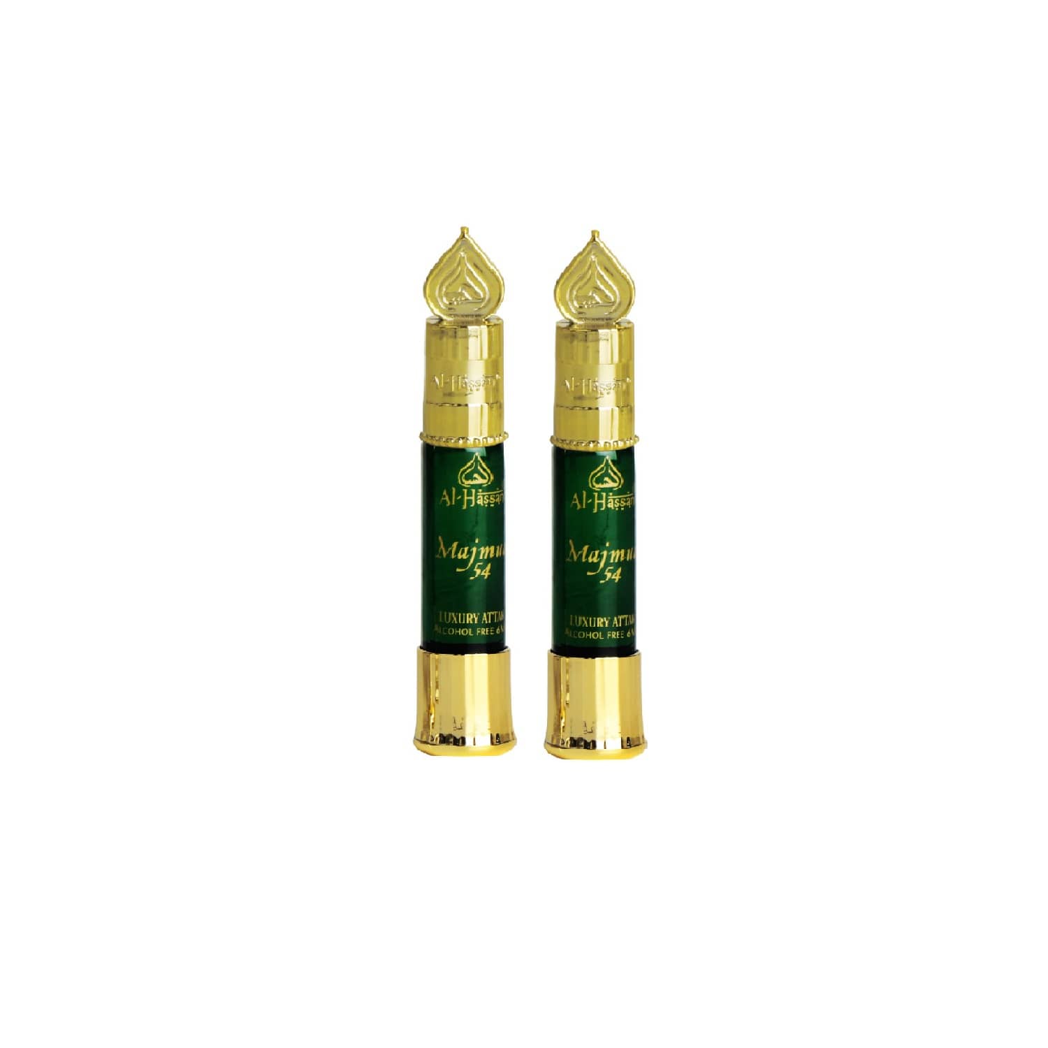 Al - Hassan Majmua 54 Attar For Men & Women Alcohol-free ittar Roll on 6 ml (Pack of 2)