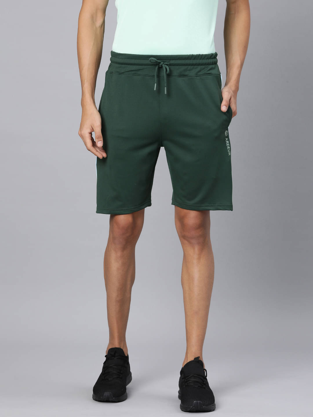 Ardeur Green Cotton Blend Men's Shorts ( Pack of 1 )     			Ardeur Green Cotton Blend Men's Shorts ( Pack of 1 )