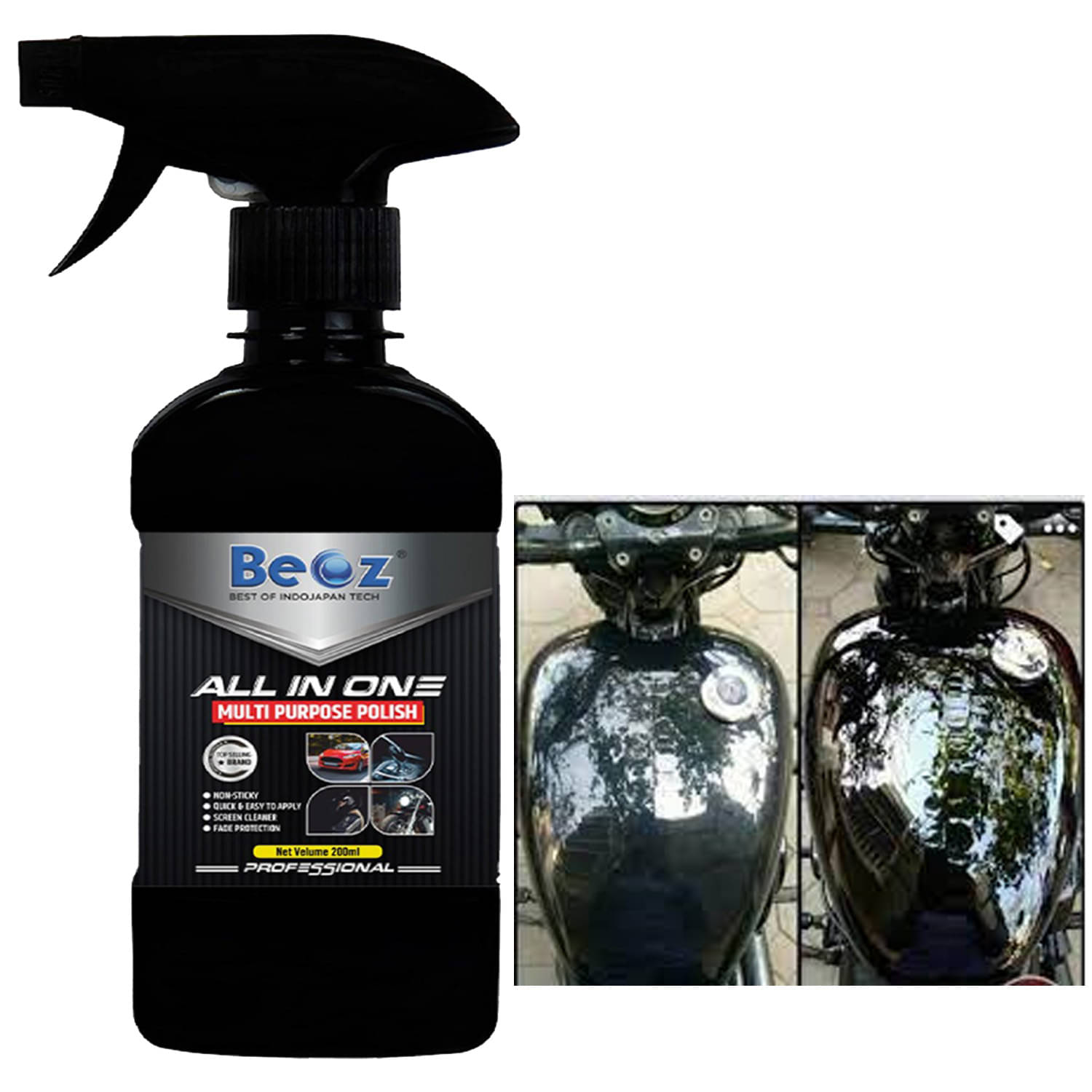     			BEOZ Bike Polish with Sponge 250 ml