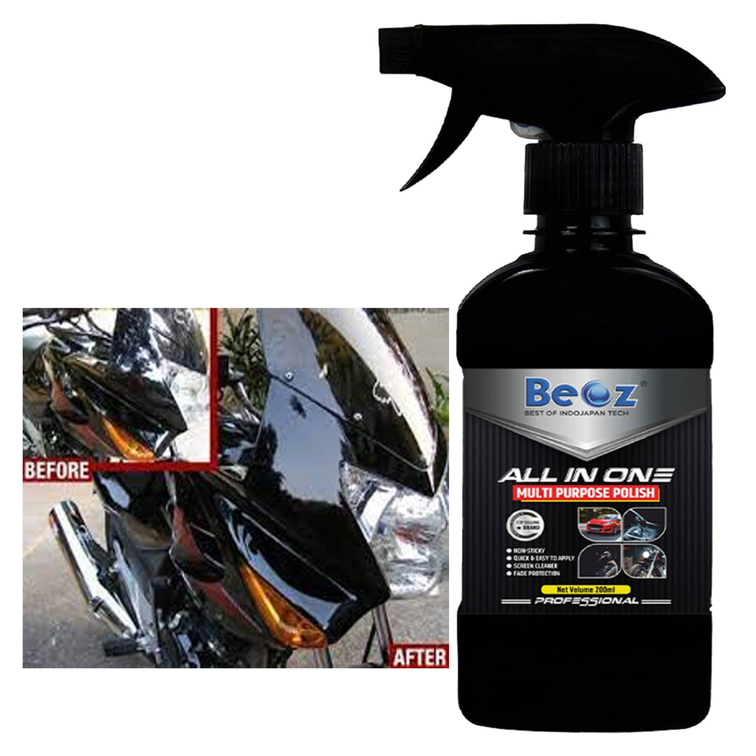BEOZ - Heavy Cut Metal Polish For All Motorbikes ( Pack of 1 )