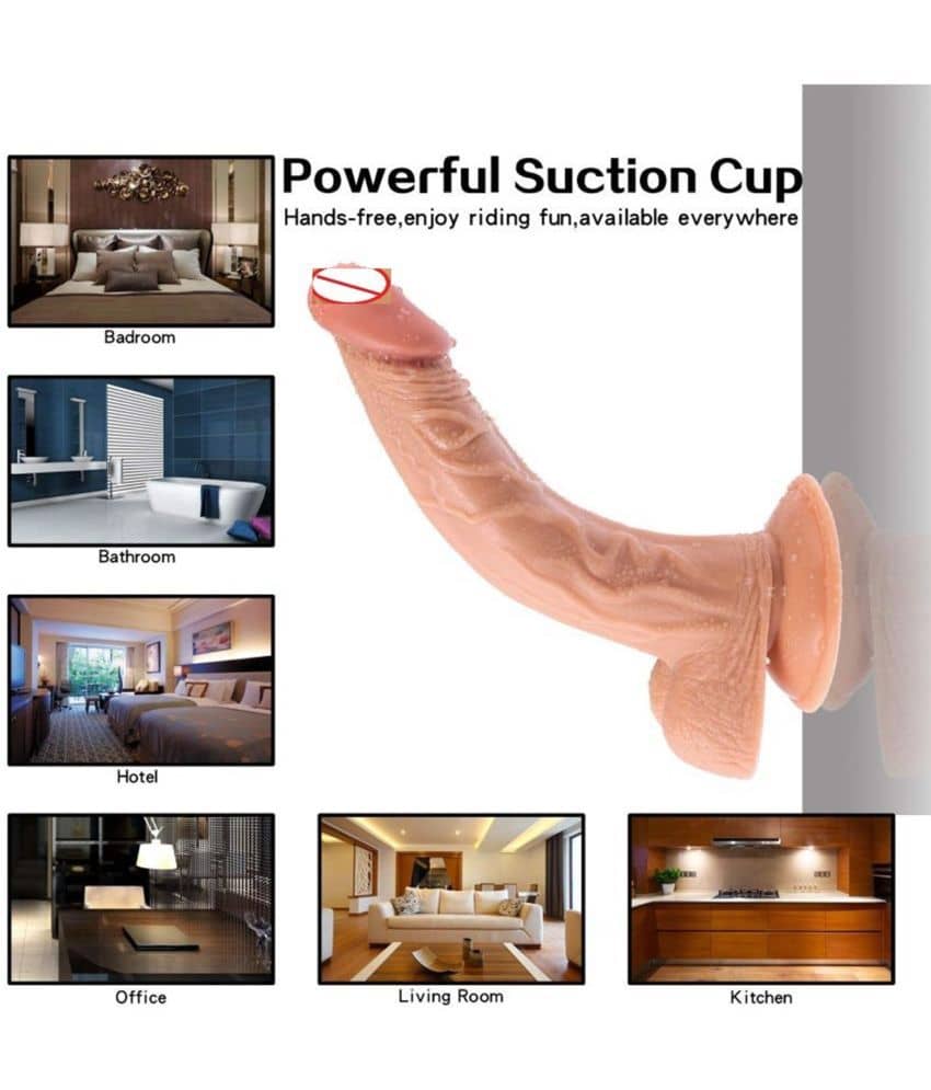 C Shape Dildo G-spot, 10 Inch Realistic Dildo With Suction Cup Real Feel Sex Toy Suction dildo clitoris Sex Toy For Women - KNIGHTRIDERS