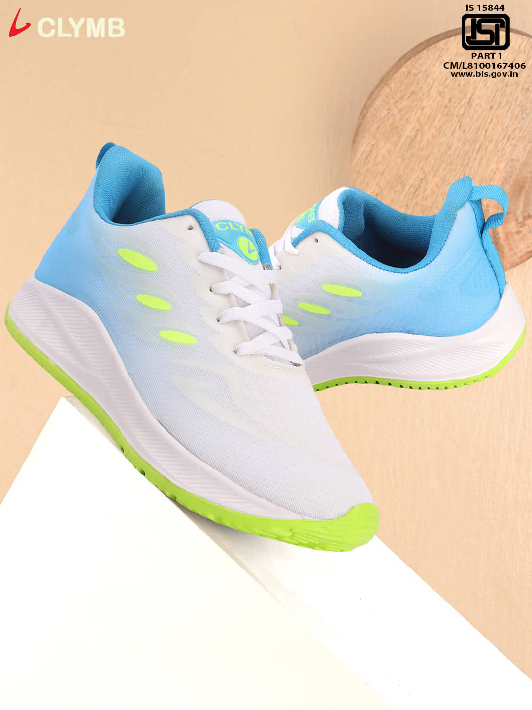 Clymb Green Men's Sports Running Shoes - Sports Shoes | Buy online on ZillyBuy