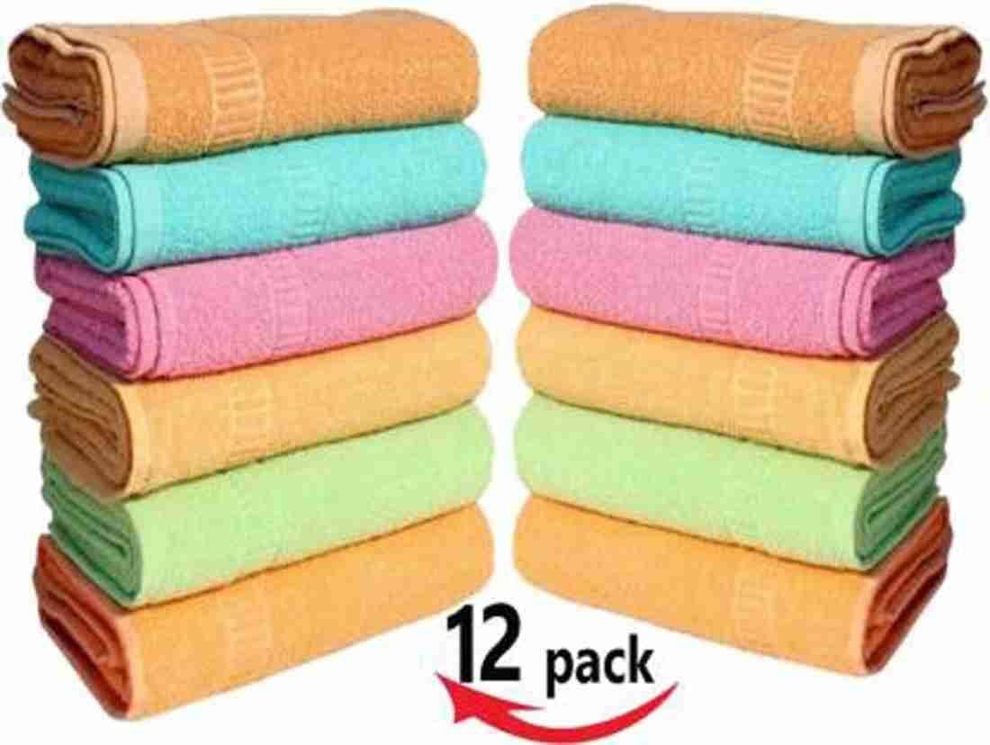 Dyana Core Pack of 10 Cotton 401-450 -GSM Hand Towel ( Coral ) Dyana Core Pack of 10 Cotton 401-450 -GSM Hand Towel ( Coral )