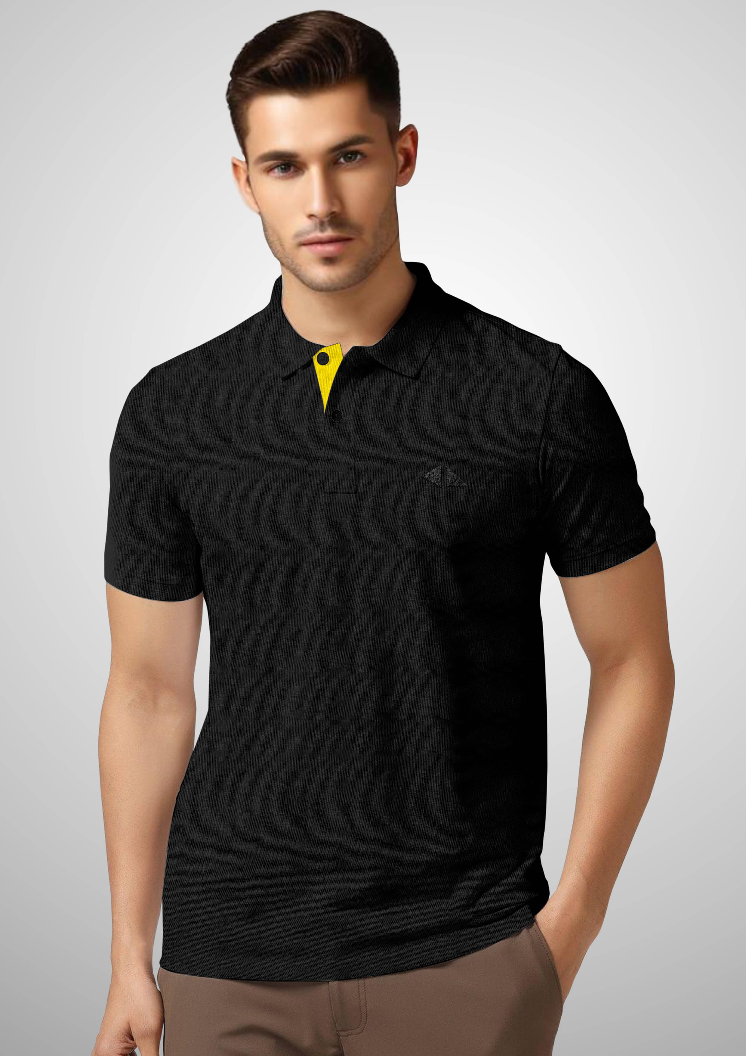 FTX Pack of 1 Polyester Regular Fit Solid Half Sleeves Men's Polo T Shirt ( Black ) FTX Pack of 1 Polyester Regular Fit Solid Half Sleeves Men's Polo T Shirt ( Black )