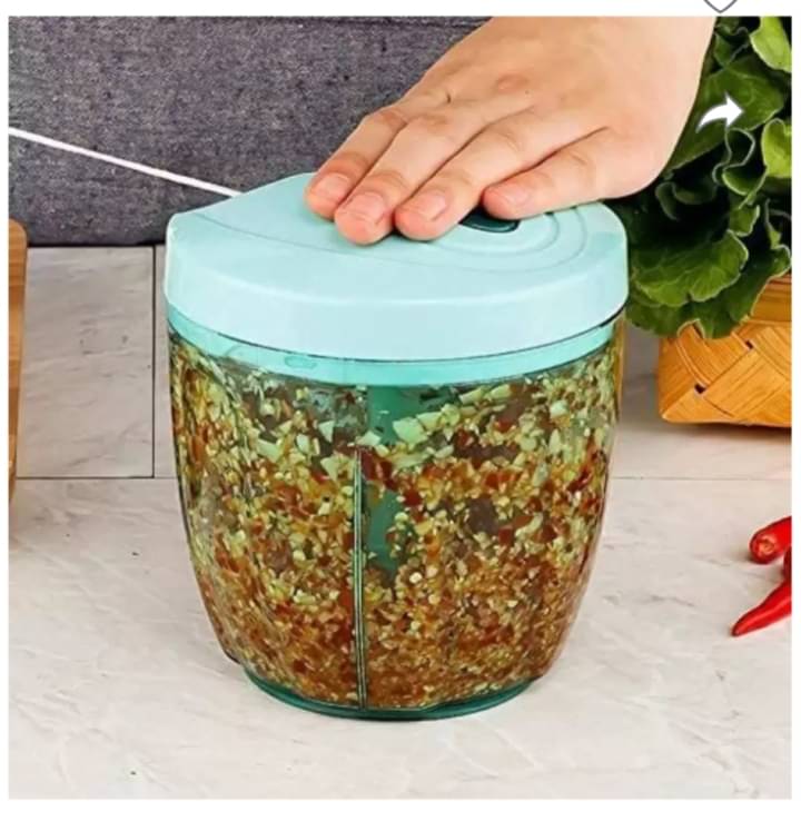     			Fitgo HANDY CHOPPER Sea Green Plastic Mannual Chopper 900 ml ( Pack of 1 )