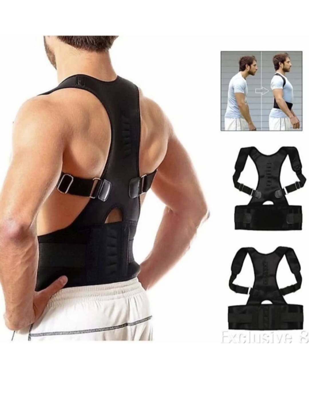 Fitgo Posture Corrector Belt For Spine & Body Posture Correction Support Belt (Pack of 1) Fitgo Posture Corrector Belt For Spine & Body Posture Correction Support Belt (Pack of 1)