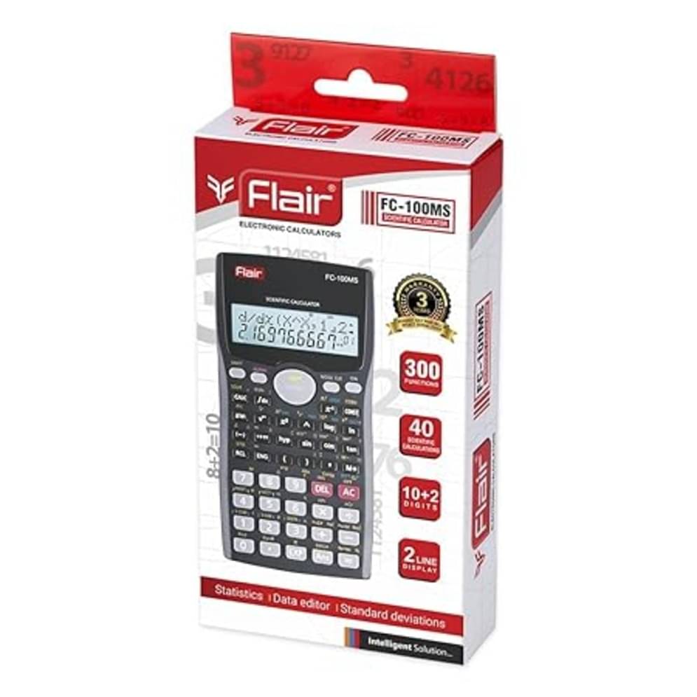 Flair Fc-100Ms Desktop Series Calculator Black Flair Fc-100Ms Desktop Series Calculator Black