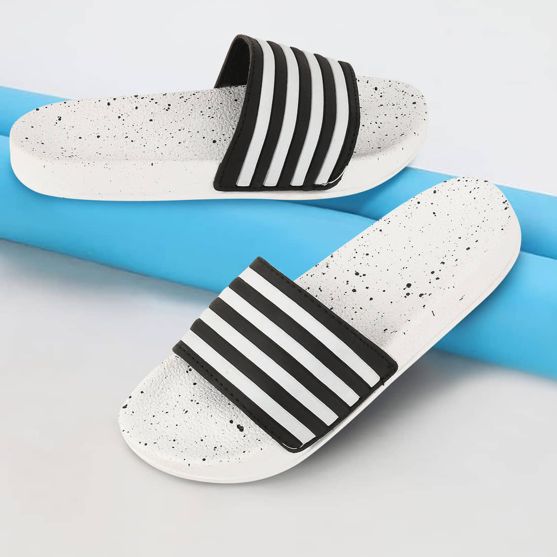 Gokik White Men's Slide Flip Flop