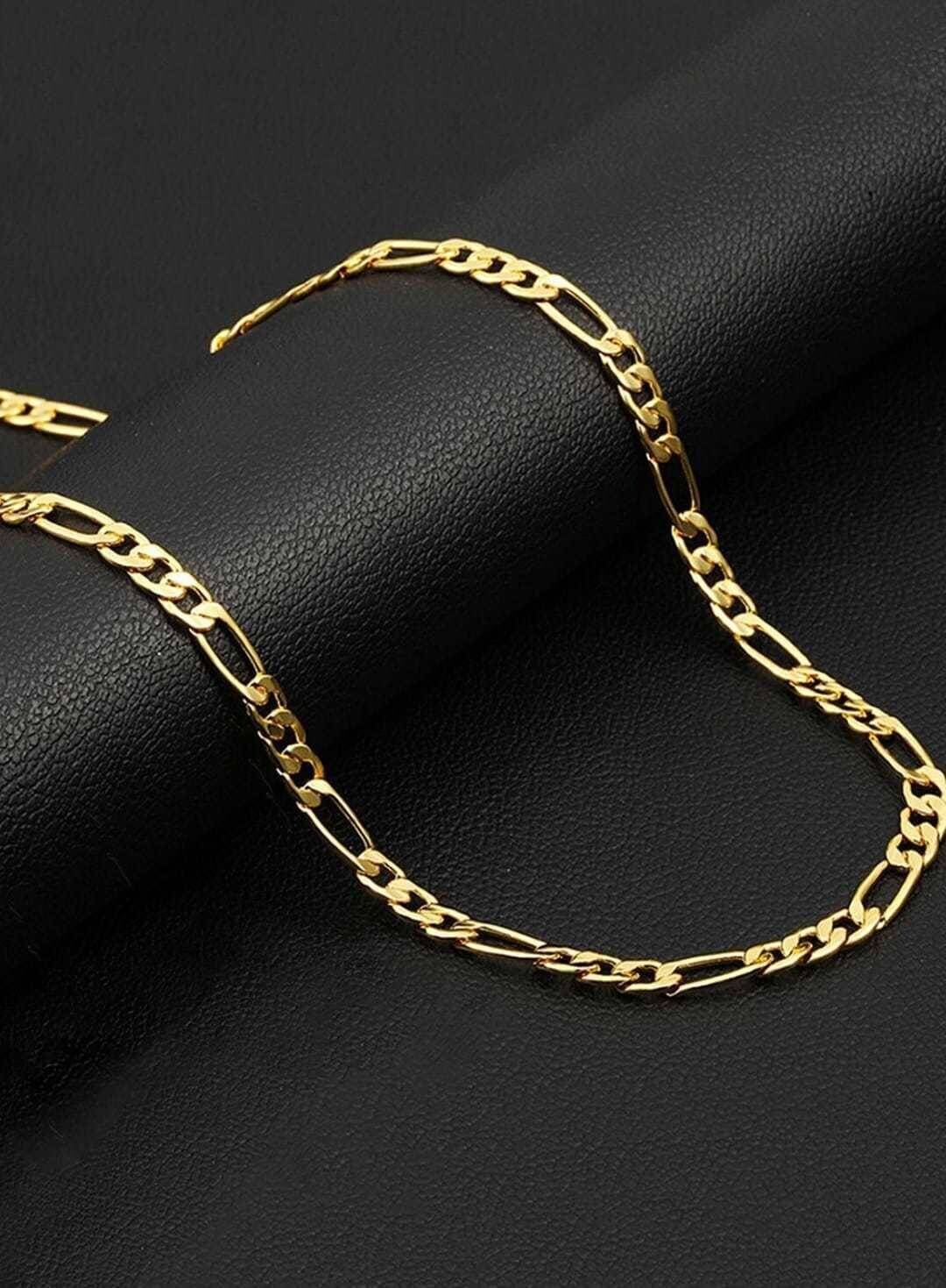     			Green Spritual Gold Plated Chain ( Set of 1 )