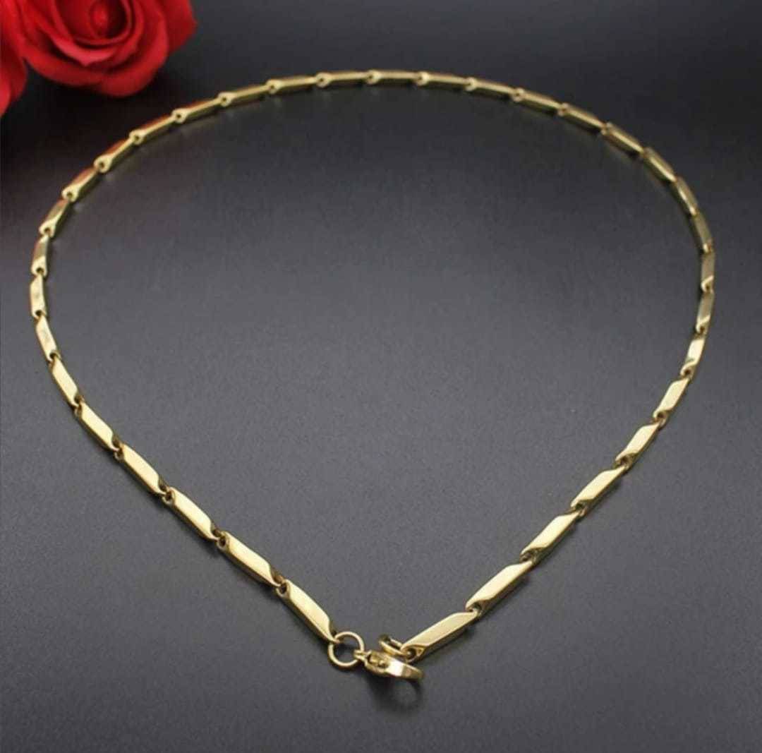     			Green Spritual Gold Plated Chain ( Set of 1 )