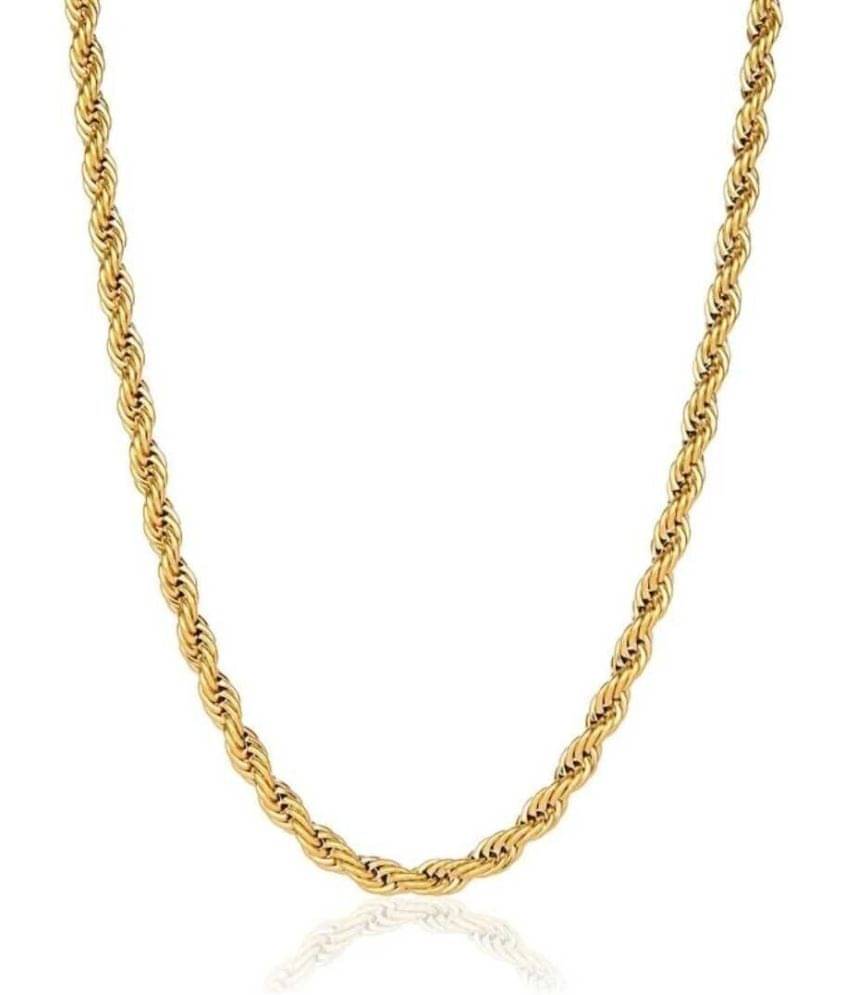 Green Spritual Gold Plated Chain ( Set of 1 )     			Green Spritual Gold Plated Chain ( Set of 1 )