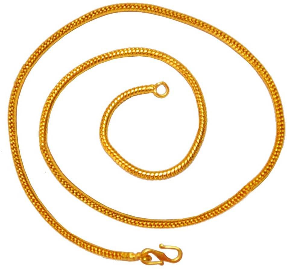 Green Spritual Gold Plated Chain ( Set of 1 )     			Green Spritual Gold Plated Chain ( Set of 1 )