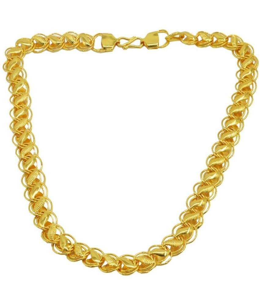     			Green Spritual Gold Plated Chain ( Set of 1 )