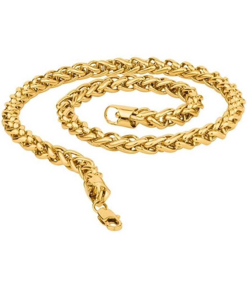 Green Spritual Gold Plated Chain ( Set of 1 )     			Green Spritual Gold Plated Chain ( Set of 1 )