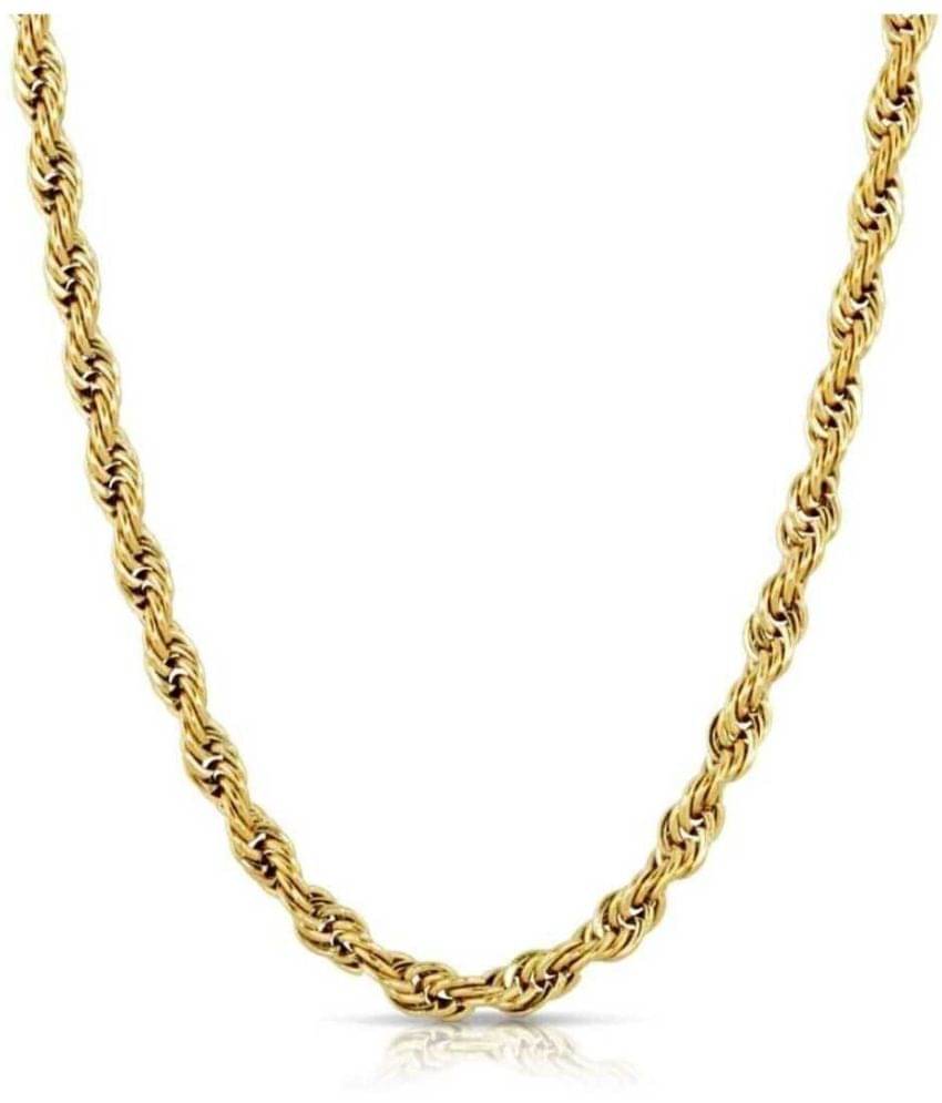     			Green Spritual Rhodium Plated Chain ( Set of 1 )