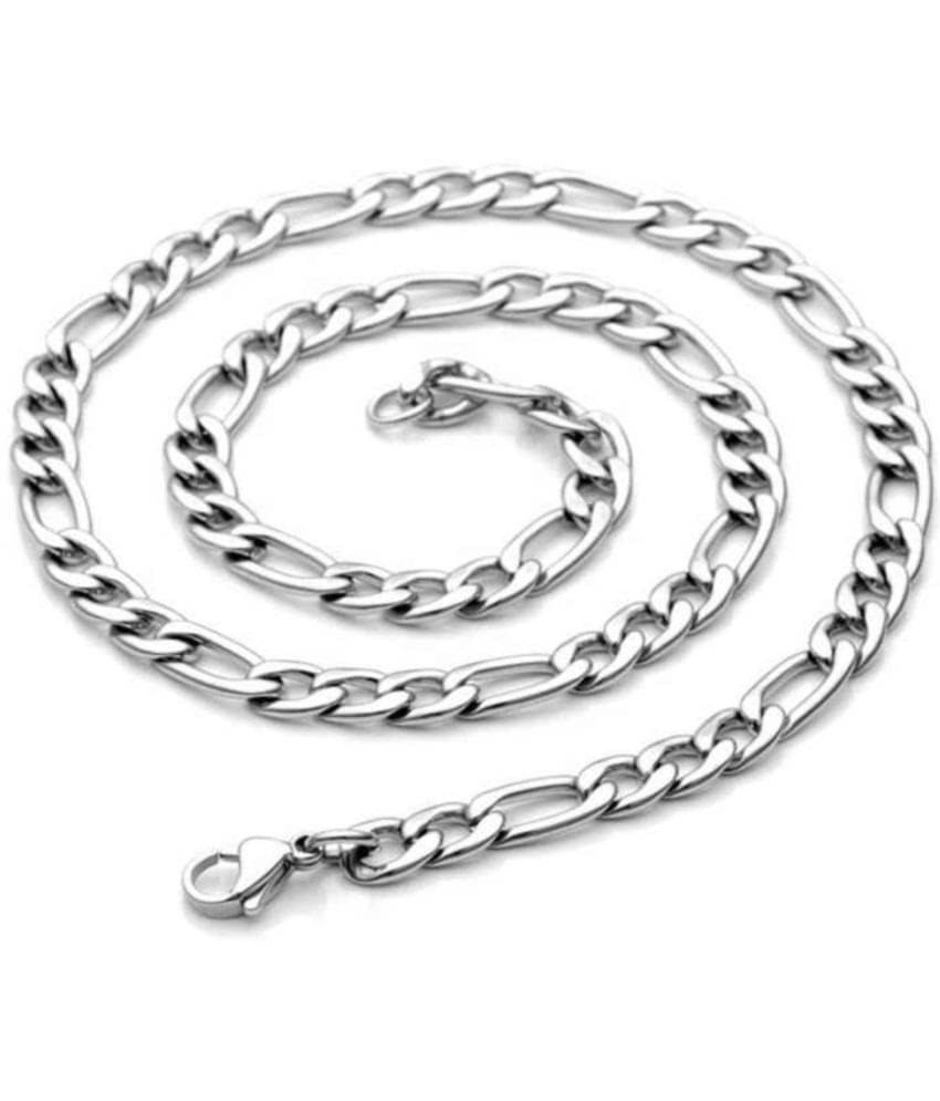 Green Spritual Rhodium Plated Chain ( Set of 1 )     			Green Spritual Rhodium Plated Chain ( Set of 1 )