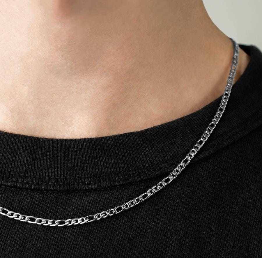 Green Spritual Rhodium Plated Chain ( Set of 1 ) Green Spritual Rhodium Plated Chain ( Set of 1 )