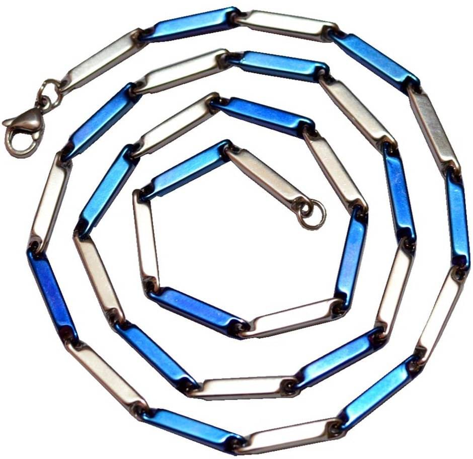     			Green Spritual Rhodium Plated Chain ( Set of 1 )