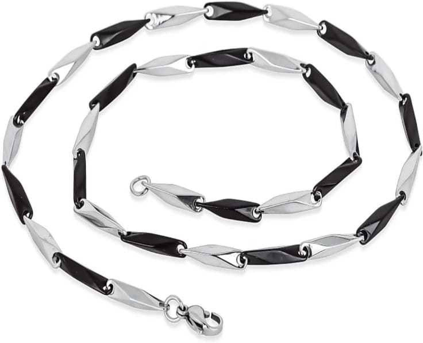 Green Spritual Rhodium Plated Chain ( Set of 1 )     			Green Spritual Rhodium Plated Chain ( Set of 1 )
