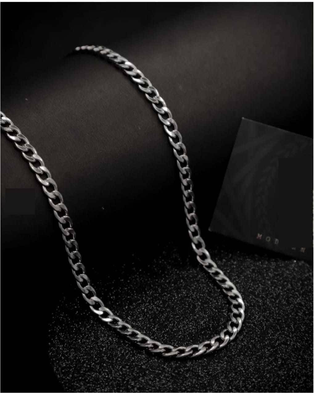     			Green Spritual Rhodium Plated Chain ( Set of 1 )