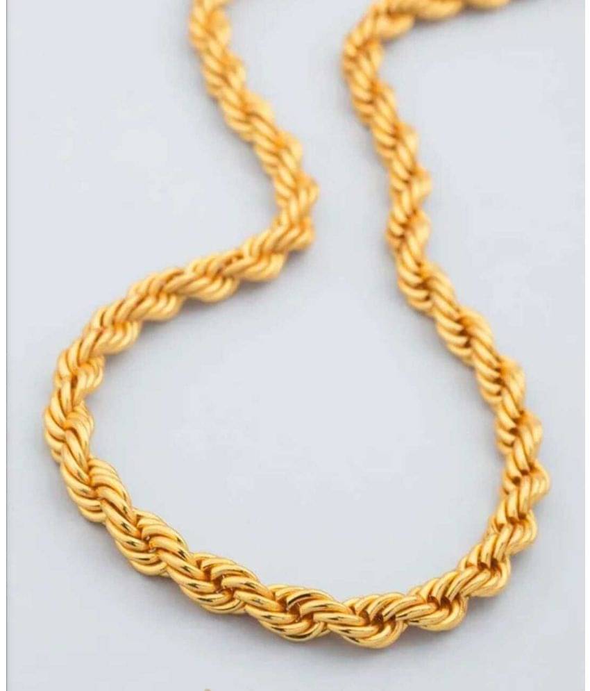 Green Spritual Rose Gold Plated Chain ( Set of 1 ) Green Spritual Rose Gold Plated Chain ( Set of 1 )