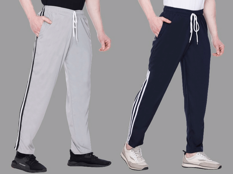     			HVBK Multicolor Polyester Men's Trackpants ( Pack of 2 )