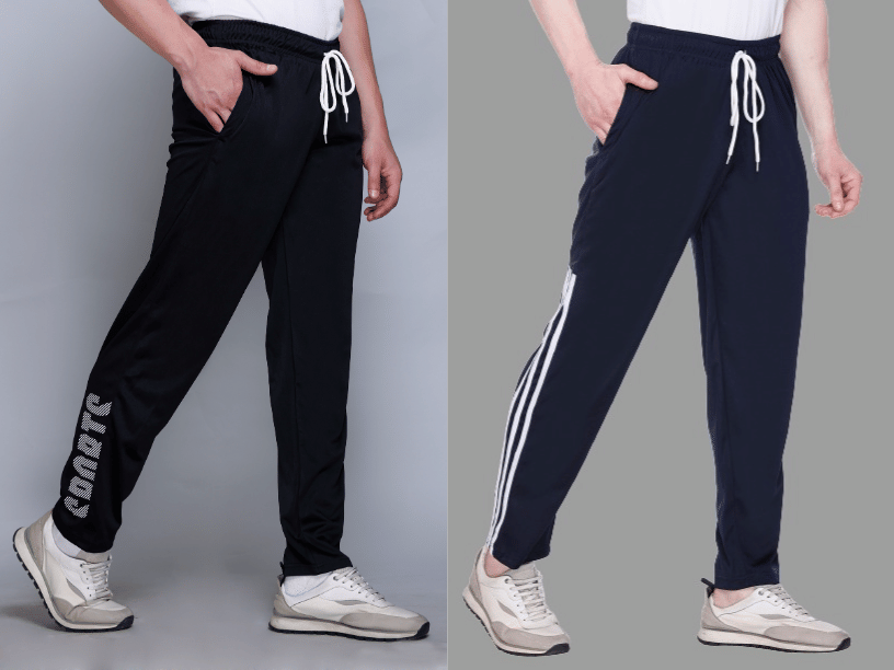 HVBK Multicolor Polyester Men's Trackpants ( Pack of 2 ) - Track Pants | Buy online on ZillyBuy
