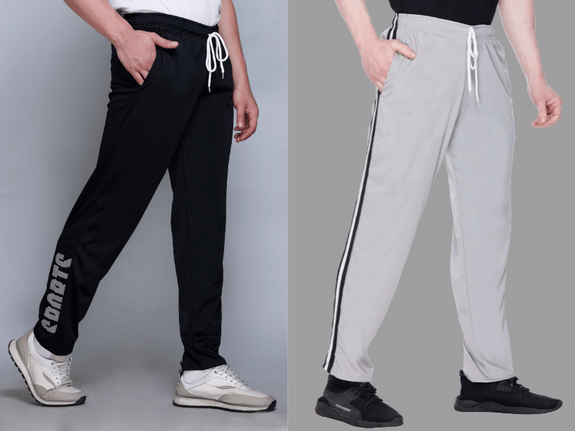HVBK Multicolor Polyester Men's Trackpants ( Pack of 2 ) - Track Pants | Buy online on ZillyBuy