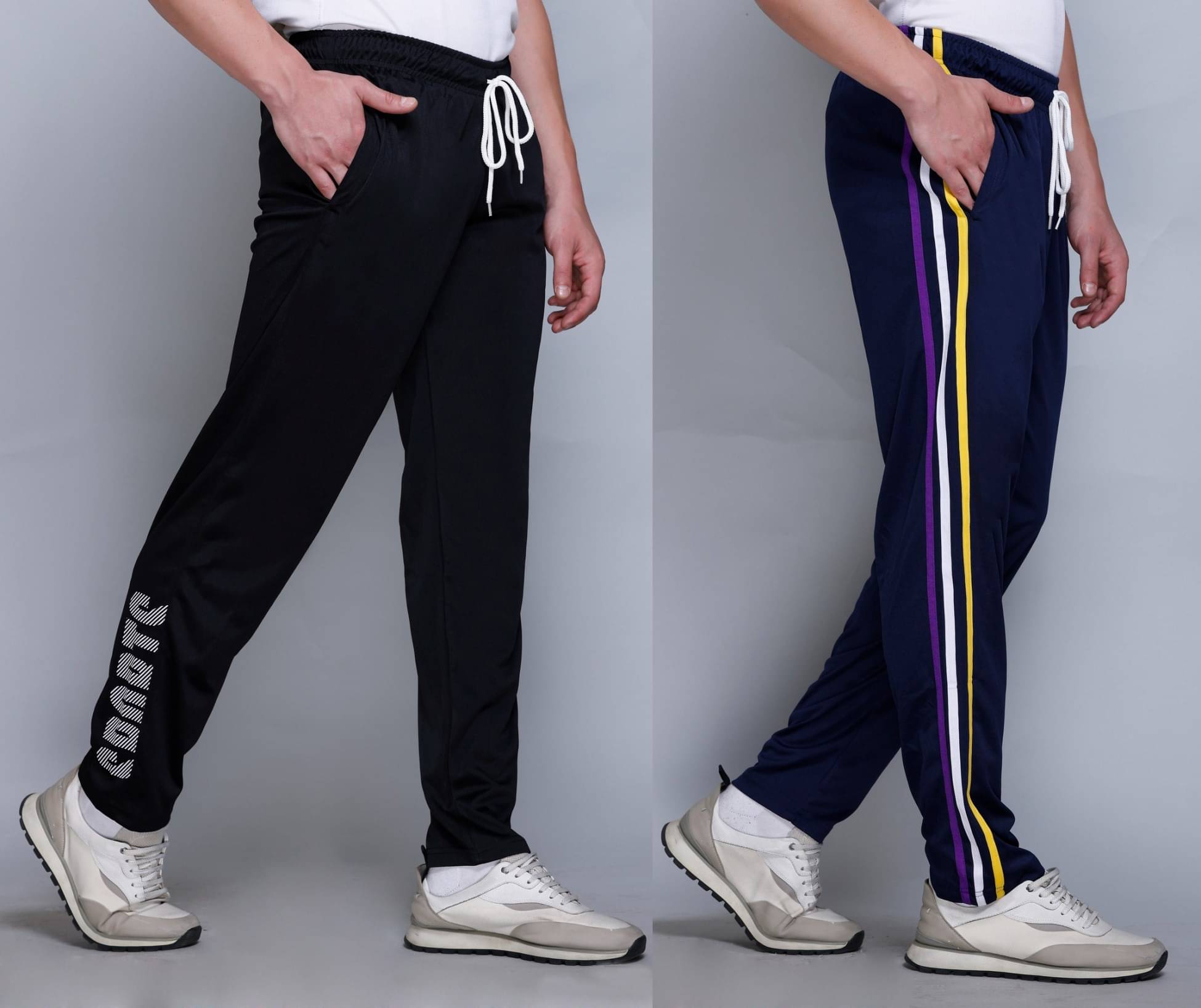 HVBK Multicolor Polyester Men's Trackpants ( Pack of 2 ) HVBK Multicolor Polyester Men's Trackpants ( Pack of 2 )
