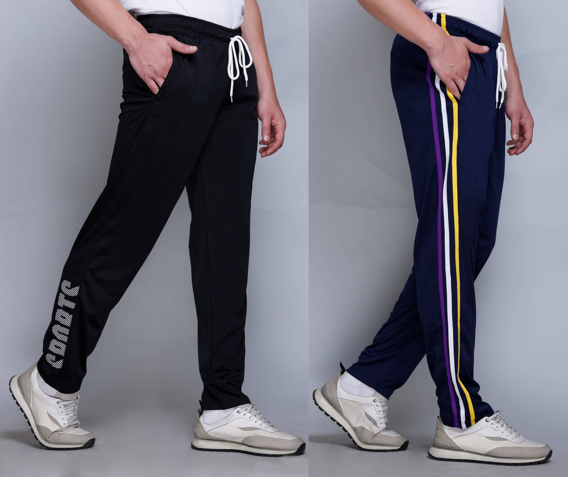 HVBK Multicolor Polyester Men's Trackpants ( Pack of 2 ) - Track Pants | Buy online on ZillyBuy