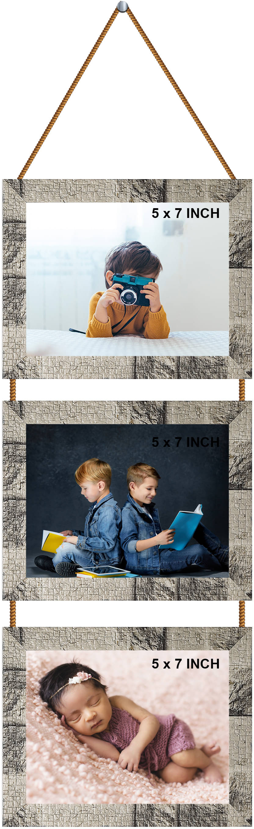     			Indianara Wood Multicolour Photo Frame Sets - Pack of 1