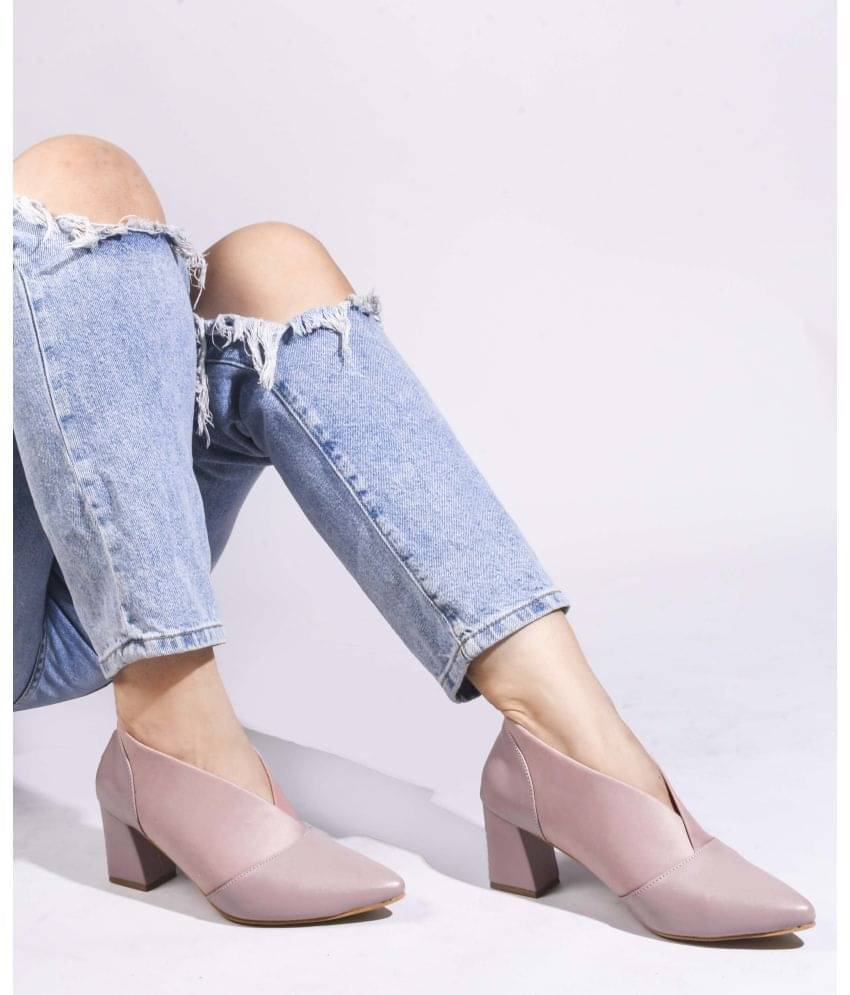 JM Looks Peach Women's Pumps Heels JM Looks Peach Women's Pumps Heels