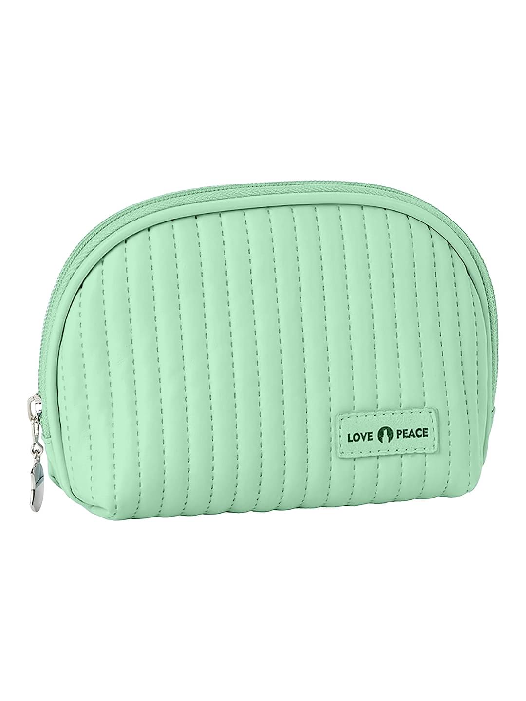     			Jewellery Organiser PU Leather Zipper Portable Storage Box with Divider Container