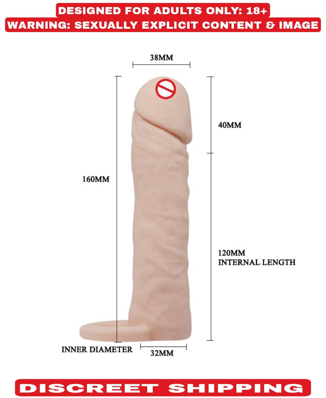Kamahouse Bigboy Skin Reusable Panis Sleeve For Men || Mind Blowing Con-dom For Crazy Lovers