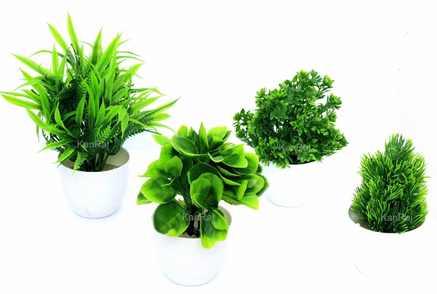     			KanRaj - Green Wild Artificial Plants Bunch ( Pack of 4 )