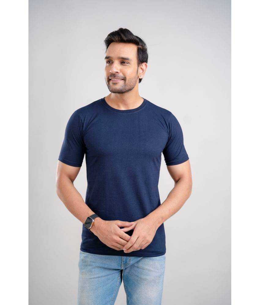     			Kapadia Pack of 1 Cotton Regular Fit Men's T-Shirt ( Blue )