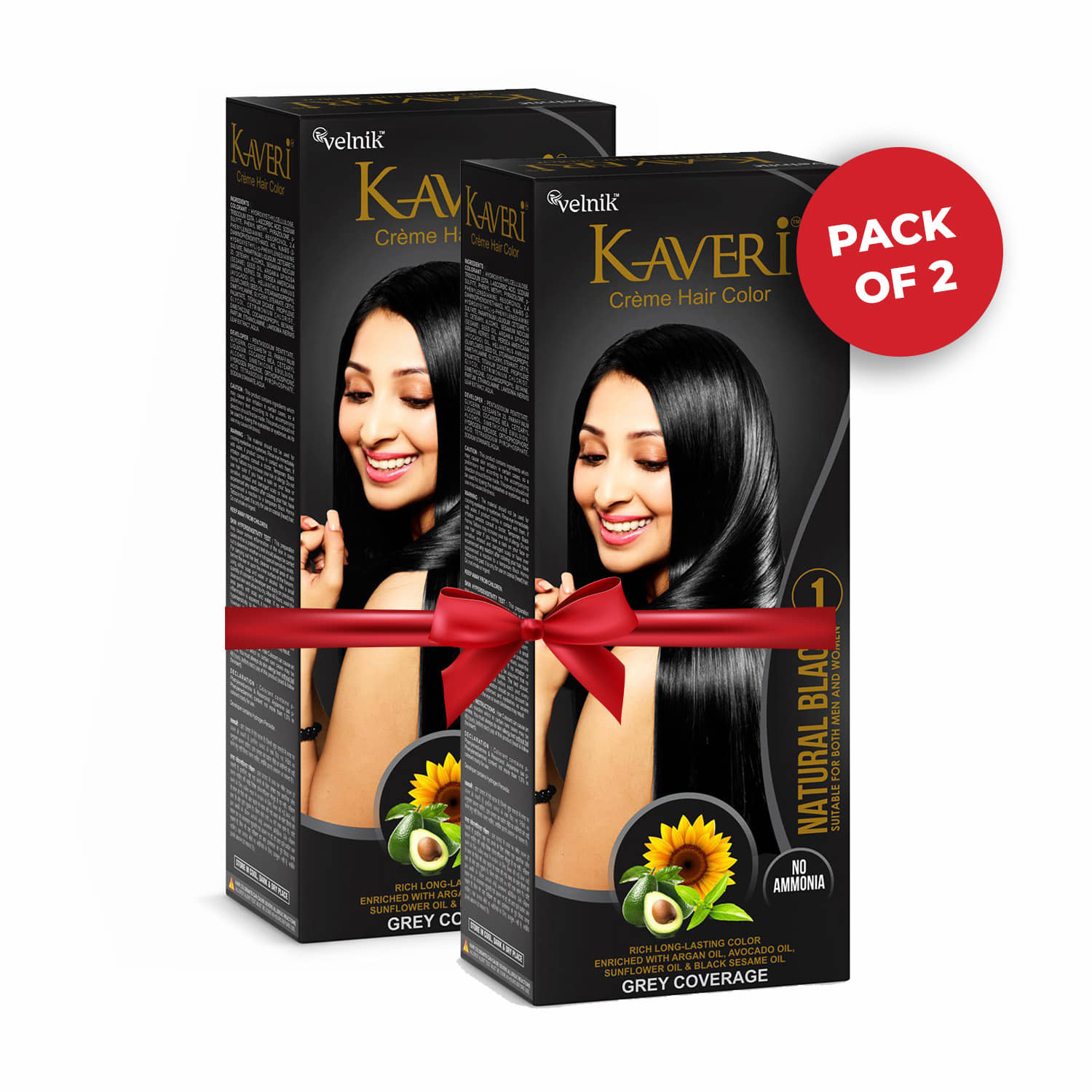 Kaveri Natural Temporary Hair Color 180 mL Black