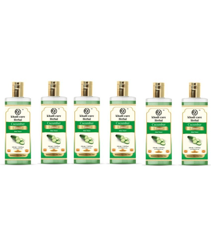    			Khadi Care Herbal Cucumber Water Toner (210ml Each) Pack of 6